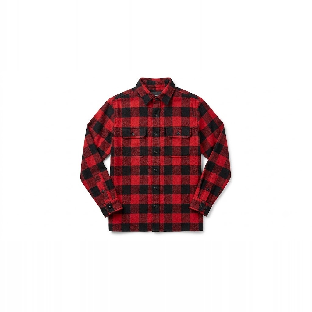 Heavyweight Buffalo Check Flannel Shirt