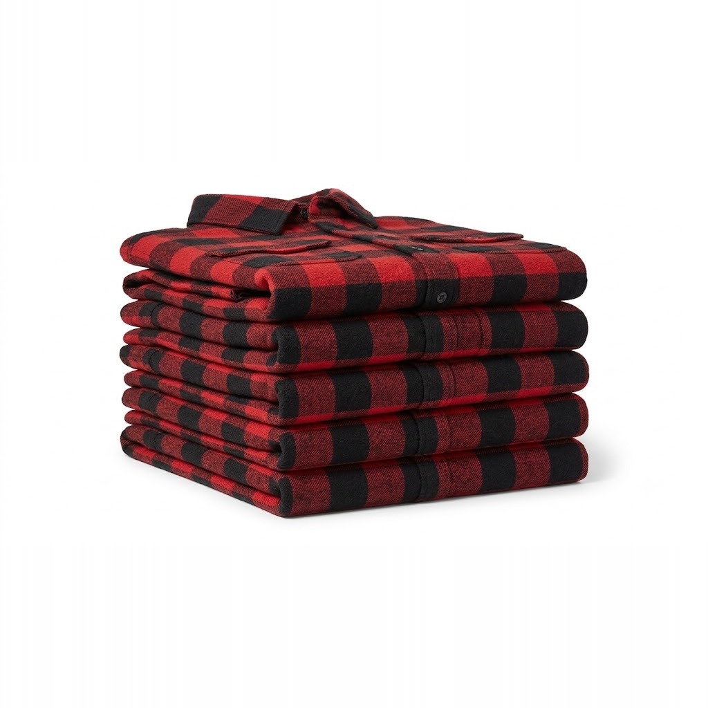 Heavyweight Buffalo Check Flannel Shirt 2