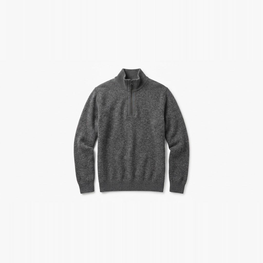 Lambswool Quarter-Zip Pullover 2