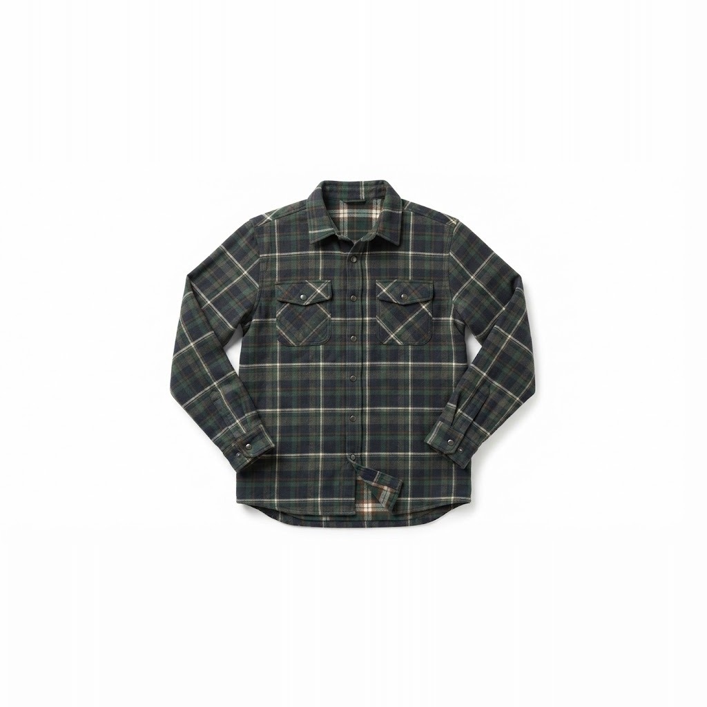 Plaid Flannel-Lined Shirt Jacket