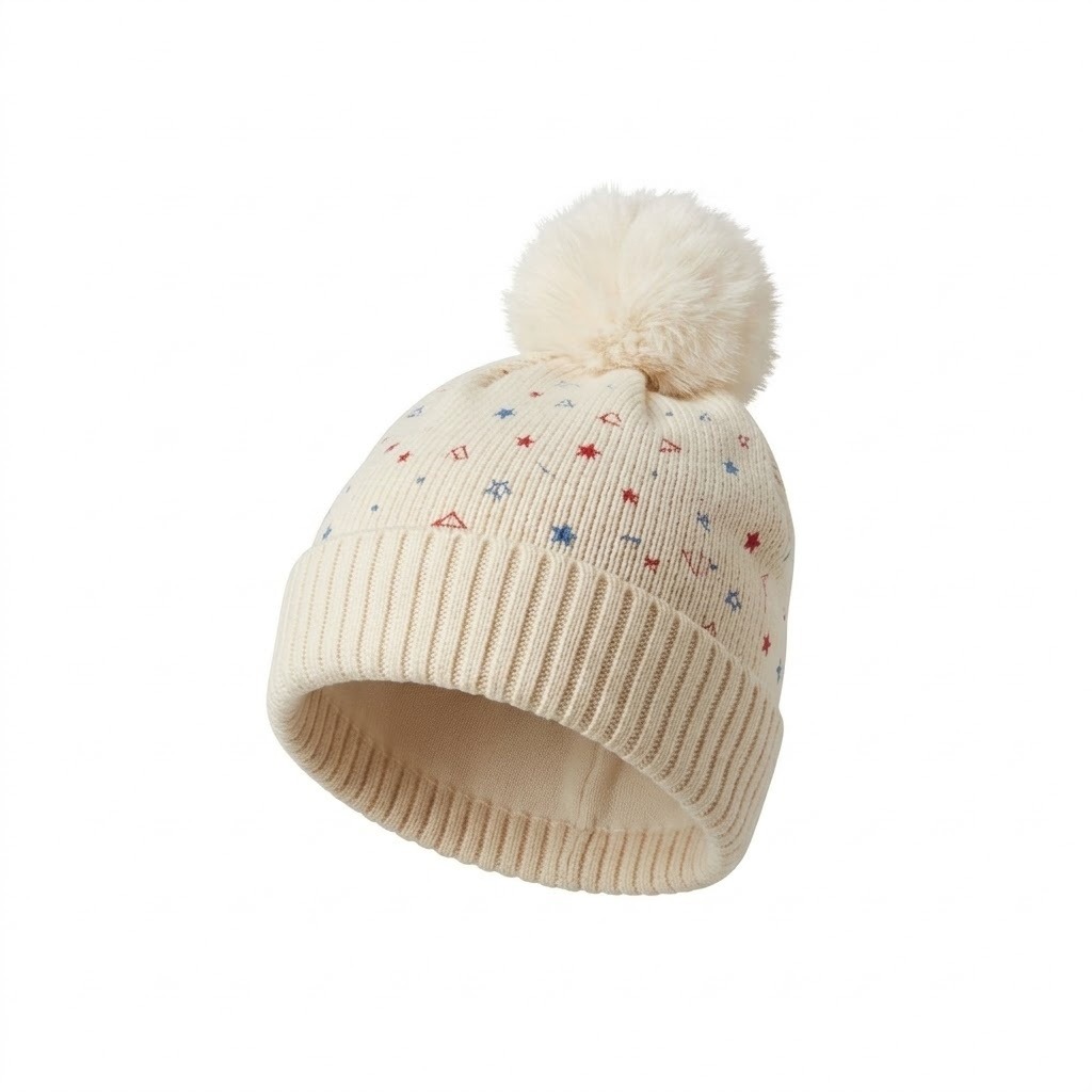 Pompom Knit Beanie