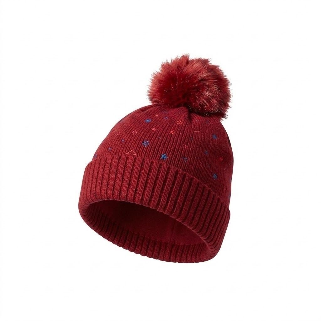 Pompom Knit Beanie 2