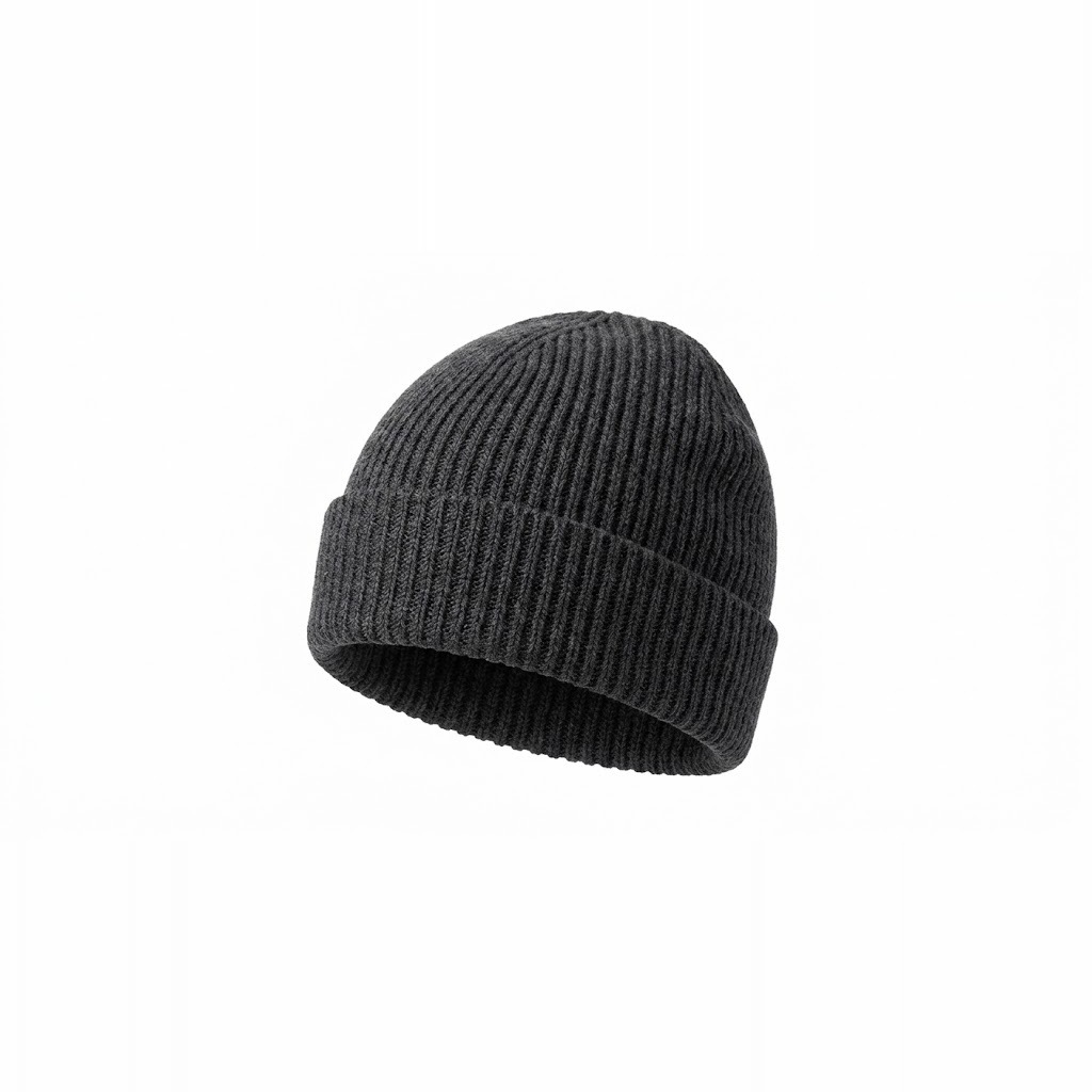 Ribbed Merino Beanie