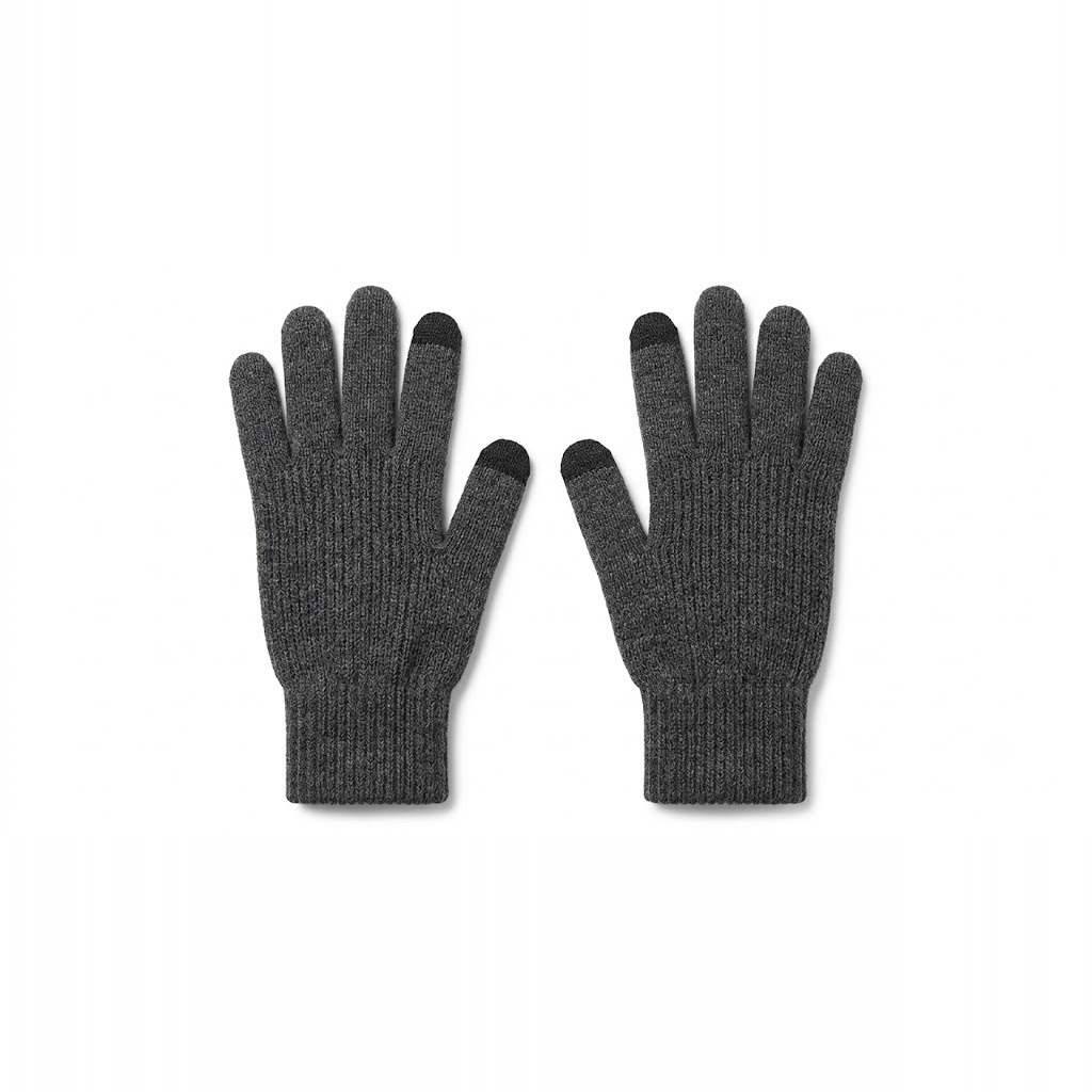 Wool-Blend Knit Gloves